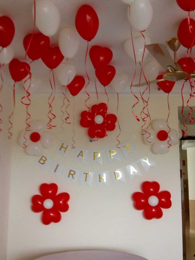 Birthday Balloon Decoration at Home