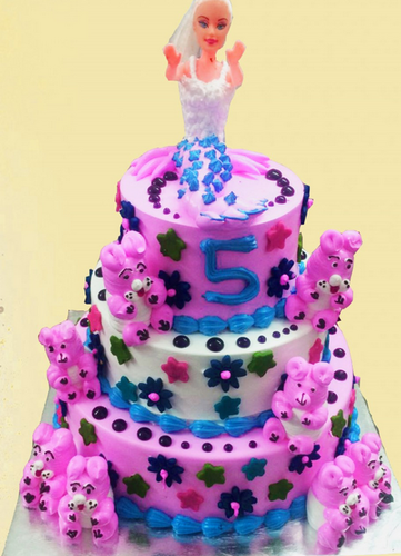 Vanilla Round Best Cake Design for Girl, For Birthday Parties at Rs 999/kg  in Patna